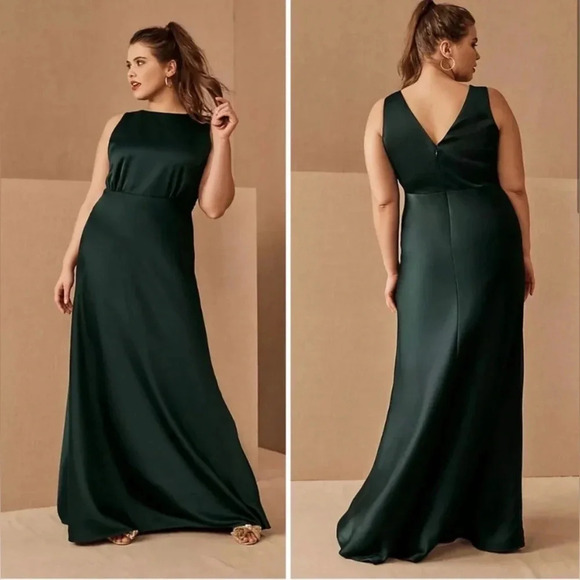 Anthropologie Sachin + Babi Dress Women’s 24W BHLDN Beckett Maxi Satin NWT - Picture 1 of 12